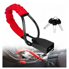 MOVI - Bloqueo Antirrobo para Volante con Anclaje al Cinturón de Seguridad Universal