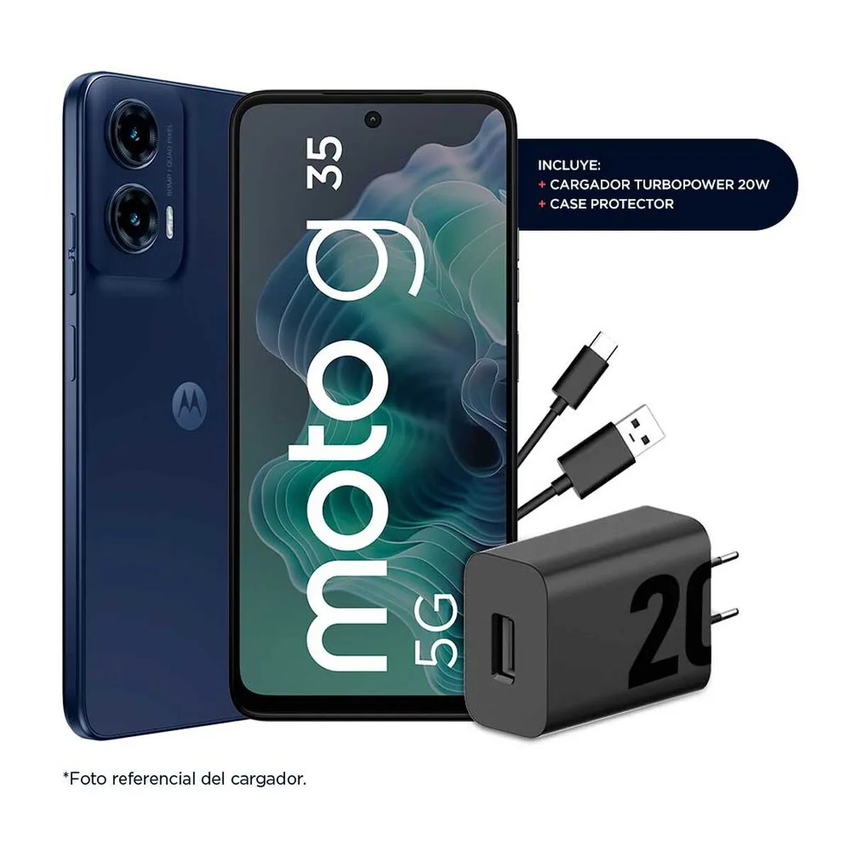 MOTOROLA - Motorola Moto G35 256 GB 4 GB Midnight Black