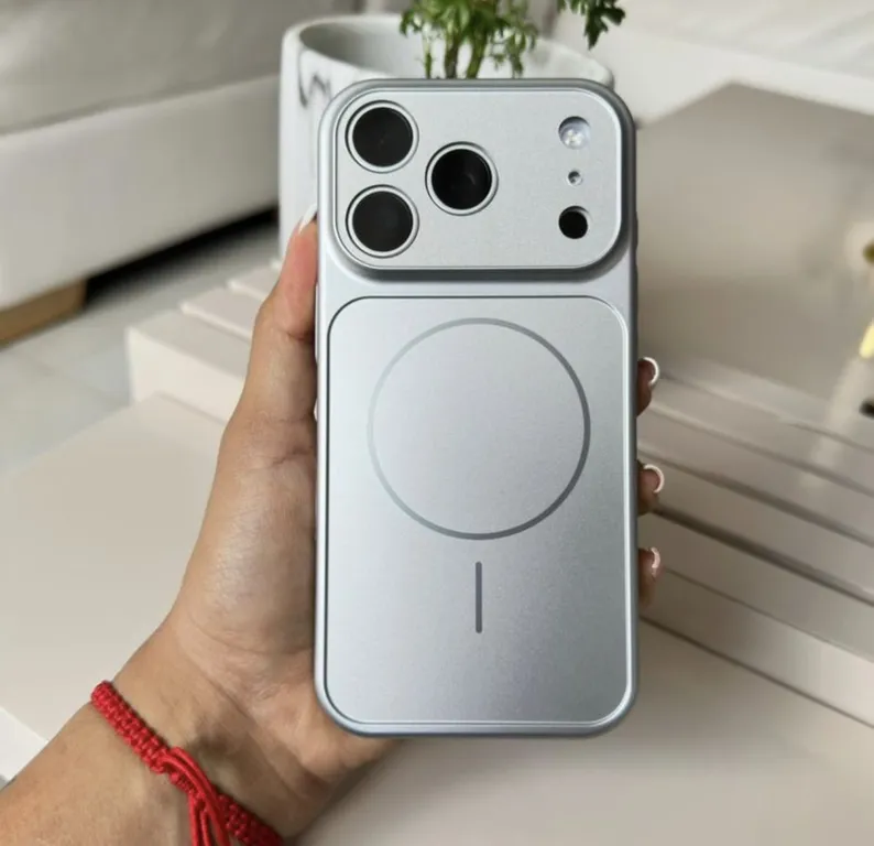 GENERICO Carcasa Magnética compatible con MagSafe beat,s iPhone 17 pro gris calizo