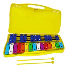 ANENG - Metalófono 25 Notas Colorido Xilófono Percusión Musical Amarillo