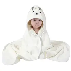 BABYMINE - Toalla Para Bebé Con Capucha Conejo Blanco -