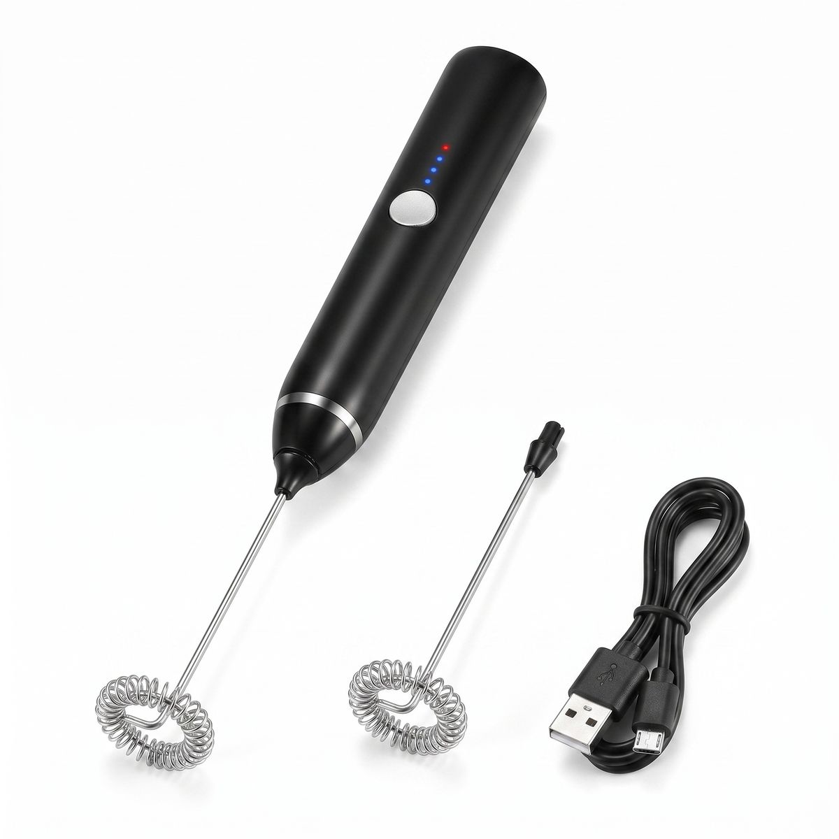 MOVI - Batidor de Café y Espumador de Leche Eléctrico USB MOVI - Mini Mixer Recargable de 3 Velocidades