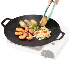 KUANGYE - Plancha Antiadherente Sarten Budare Sartenes Hierro 34cm