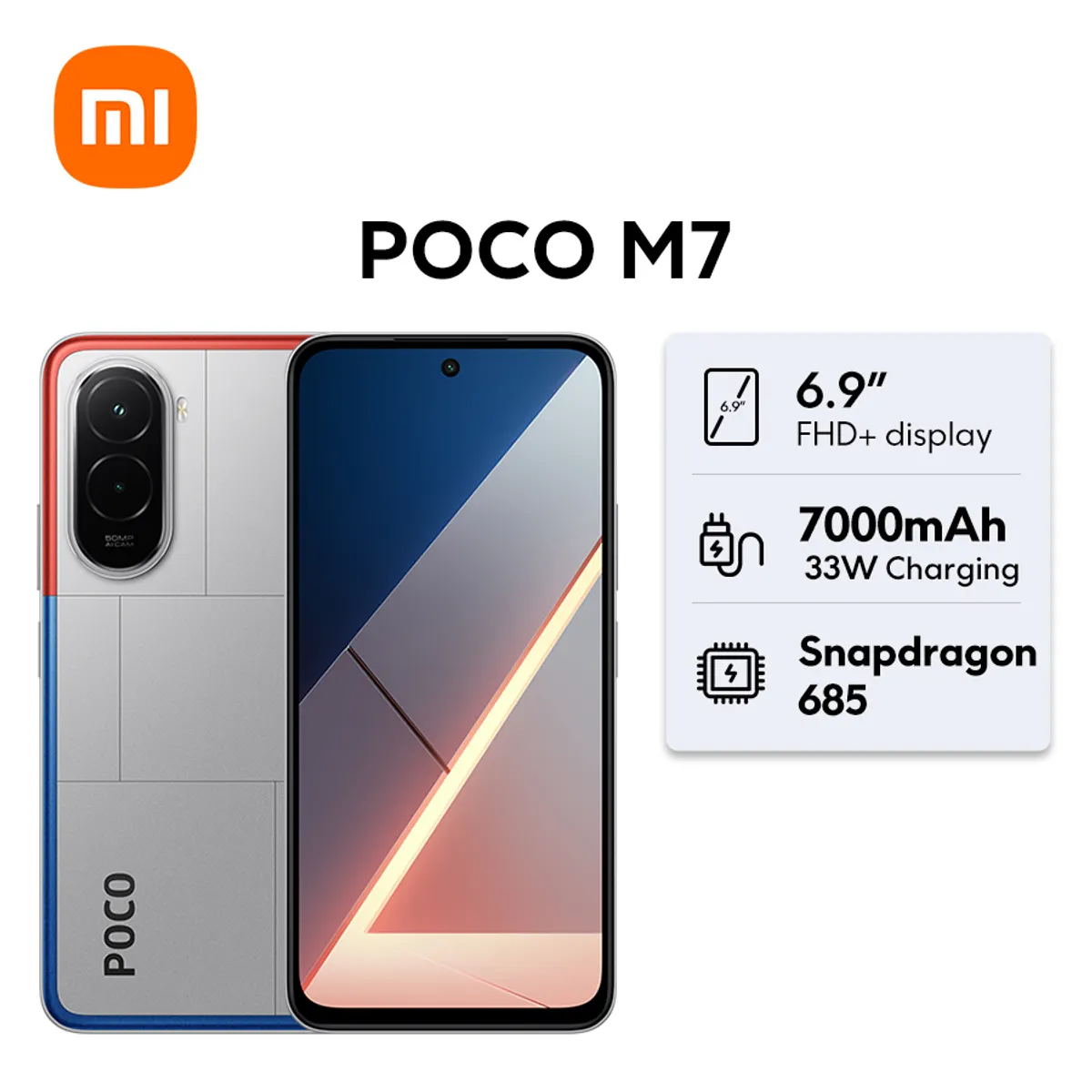XIAOMI - Celular Xiaomi POCO M7 Batería masiva de 7000 mAh Snapdragon 685 NFC 6 GB + 128 GB