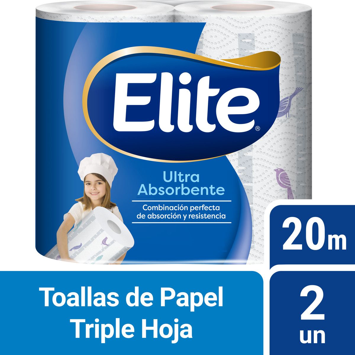ELITE - Toalla de Papel Elite Deco Maxi Rollo 2 un 20 mt