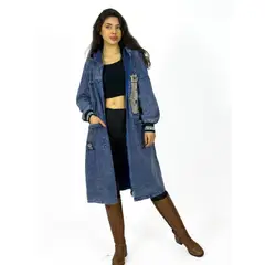 ENIGMATICA BOUTIQUE - Abrigo Mezclilla Largo Oversize