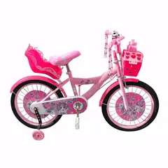 GENERICO - Bicicleta Aro 12 Infantil Con Ruedas De Aprendizaje Rosa