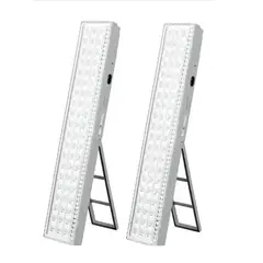 GENER - Pack x2 , Foco Lampara de emergencia solar 60 leds para Cortes de Energía