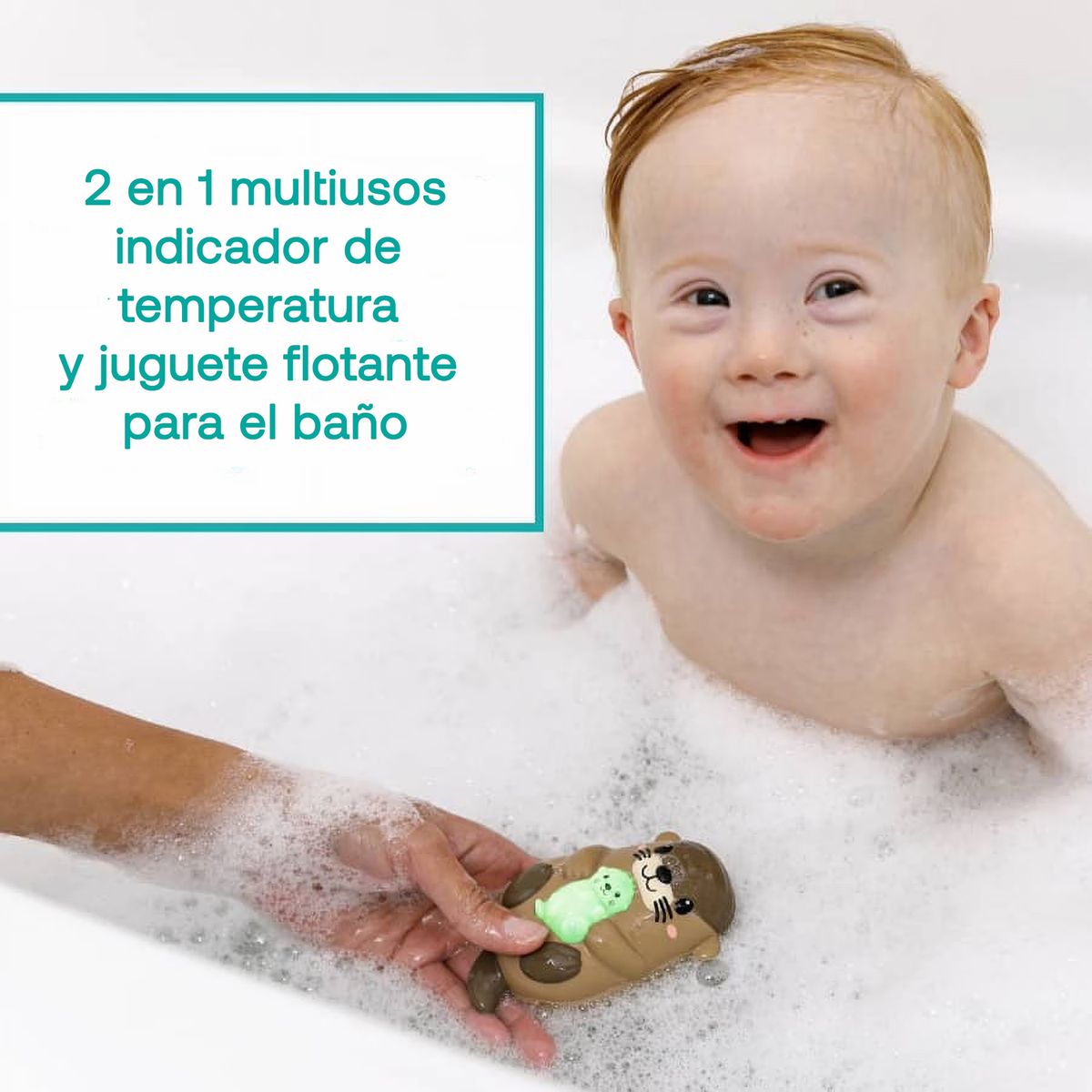 INFANTINO - Termómetro de Baño Nutria Right Temp Light Up Otter