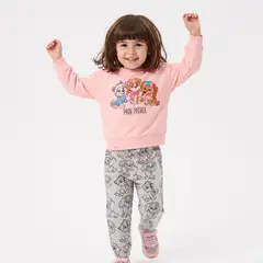 PAW PATROL - Conjunto Buzo Niña Personajes Rosado