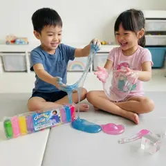 GENERICO - Slime 12 Color Glitter Brillo Niños Masas Squish Cristal Mud