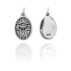 COGGIOLA - Colgante Medalla Santisima Trinidad Plata Fina 925