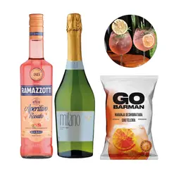 RAMAZZOTTI - Pack + Espumante Brut 750cc + Naranja Go Barman