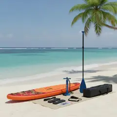 GENERICO - Tabla Stand Up Paddle Sup Inflable Verano 3358215CM Naranjo