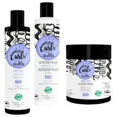 GRIFFUS - Kit Love Curls Shamp Acond Mascarilla Crespa 2a4c