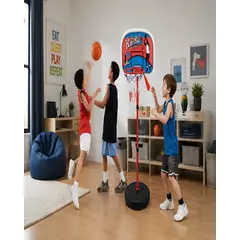MYLHOGAR - Set De Basquetbol Infantil Ajustable Con Aro Pelota 162cm