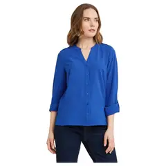 LORENZO DI PONTTI - Blusa Larga Mujer Azul