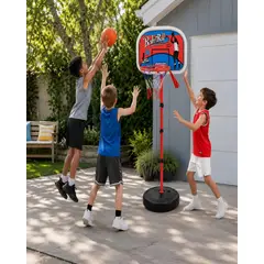 MYLHOGAR - Tablero De Basquetbol Infantil Portatil Con Aro Y Pelota Incluida