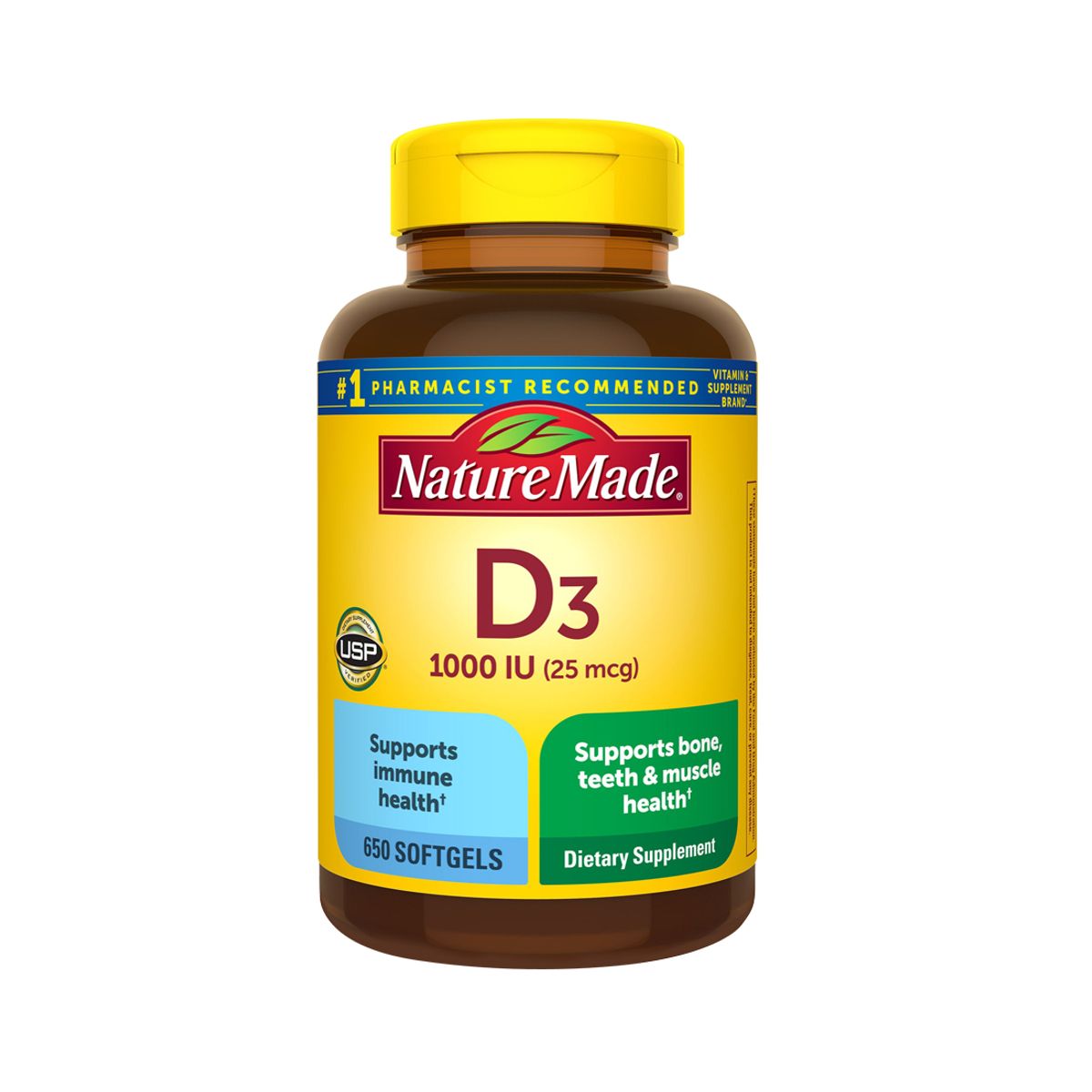 NATURE MADE - D3 1000 IU 650 softgel - Nature made