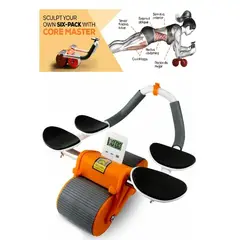 GENER - Maquina de abdominales Rueda Abdominal Rebote Automático Soporte Codos Temporizador abdominales