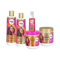 SALON LINE - Kit De Shampoo Acondicionador, Mascarilla Y Aceite Reparador