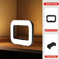 GENER - Aro De Luz rectangular Led Estabilizador Portatil Luz Blanco Y Calidad