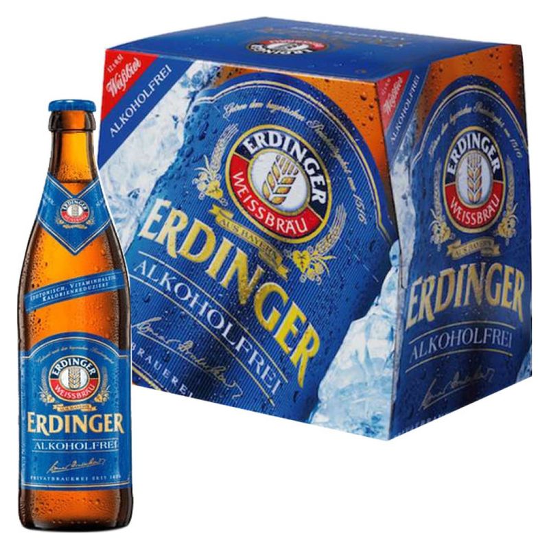 ERDINGER - Cerveza Erdinger Alkoholfrei 12 Bot X 500Ml
