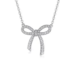 MASSE GIOIELLI - COLLAR ROSETA PLATA Y MOISSANITAS