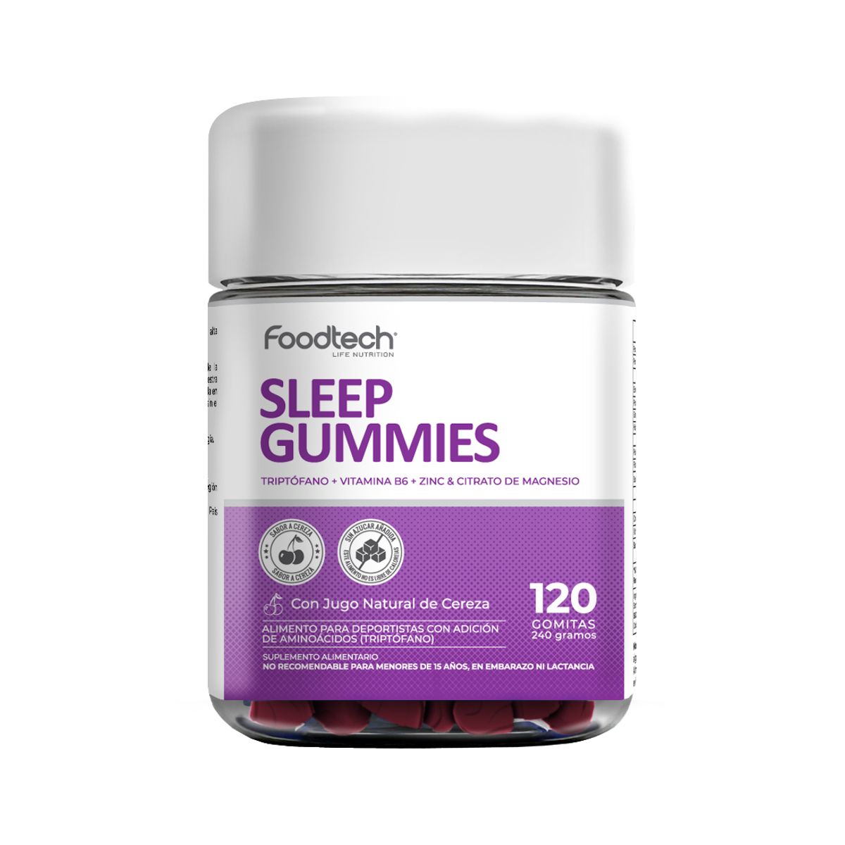 FOODTECH - Sleep Gummies 120 unid - Foodtech
