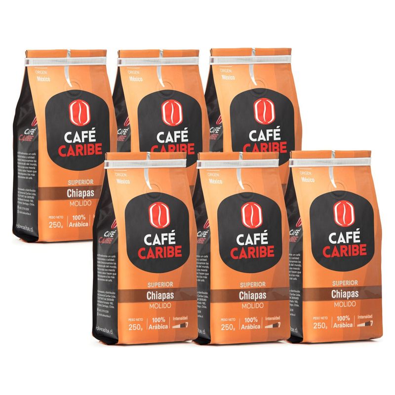 CAFE CARIBE - Pack Chiapas Origen Superior Café Molido