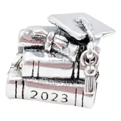 GENERICO - Charm Pulsera, Plata 925, Libros, Regalo Graduación