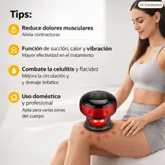 MOVI - VENTOSA EELCTRICA, ALIVIO DOLORES, ANTICELULITIS, CON MASAJE Y VIBRACION