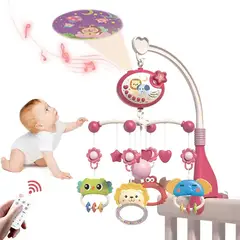 EVERSO - Móvil Musical Para Cuna Bebé Con Proyector Y Control Remoto