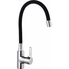 TAUMM - Monomando Lavaplato Cuello Flexible Negro