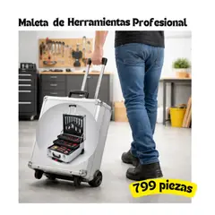 MOVI - Maleta de herramientas con ruedas 199 herramientas y 799 piezas de lujo