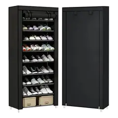 EVERSO - Zapatero Organizador Mueble 9 Niveles Para 27pares Con Funda
