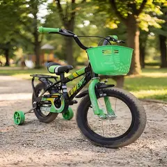 GENERICO - BICICLETA DE NIÑOS ARO 14 VERDE
