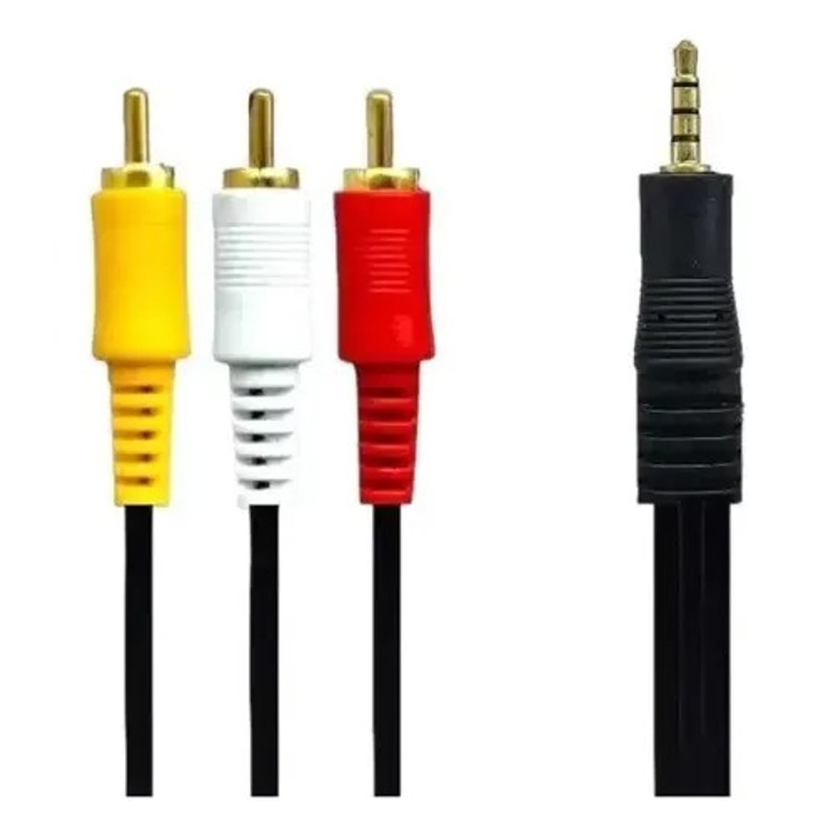 IRM - Cable Auxiliar 3.5mm 1 a 3 RCA AV Estéreo y Video - 1.5M