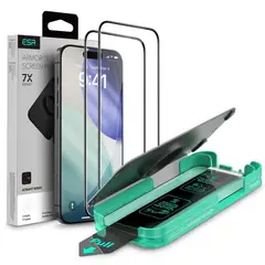 ESR - Lámina de Vidrio Templado Armorite UltraFit para iPhone Pack x2