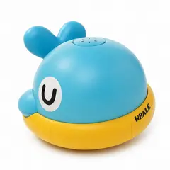 OLEVO - Juguete de Ballena Rosado para Baño con rociador de Agua y Luz LED