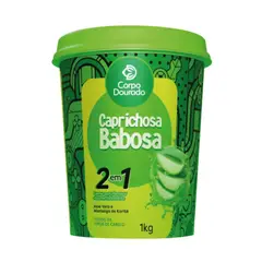 GENERICO - Mascarilla Capilar y Crema de Peinar Caprichosa Babosa 1kg Corpo Dourado