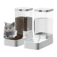 KINDA NICE - Pack 2 Dispensador Agua / Comida Gatos Y Perros Mascota Auto