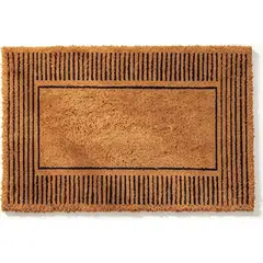 KUANGYE - Alfombra Limpia Pies Exterior Choapino Fibra De Coco Stripes 75x45cm