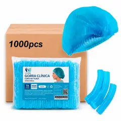 DE TODO Y MAS - Cofias Gorro Desechable Colores 1000 Unidades Gorro Clip