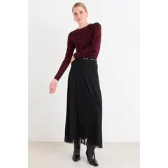 ASH - Falda Larga Mujer Negro
