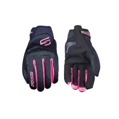 FIVE GLOVES - Guante Moto Five Globe Evo Woman Negro Rosado