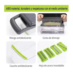 MOVI - Picador y Rallador de Frutas y Verduras Manual 12 en 1