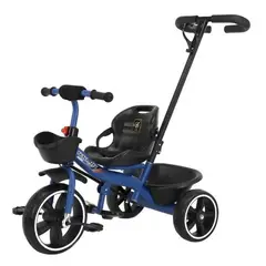 AUCKLAND OUTDOOR - Triciclo Infantil Mango De Empuje Alto Asiento Grande Azul