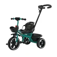 AUCKLAND OUTDOOR - Triciclo Infantil Mango De Empuje Alto Asiento Grande Verde