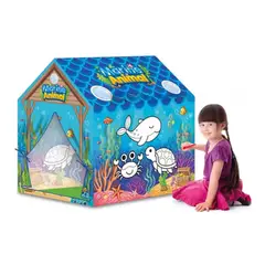 KIVARA - Carpa Infantil Creativa Para Pintar Casita Juegos WALLY